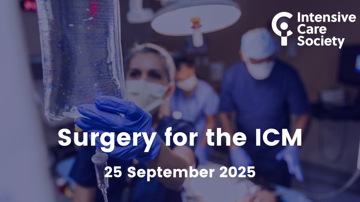 ICS_updates's tweet image. Time to book onto our first Autumn study day - Surgery for the ICM.
Unlock your understanding of surgery and surgical complication with updates from experts in the field!
Book on below for 25 September – our Early Bird pricing ends at the end of July.
bit.ly/surgery4ICM