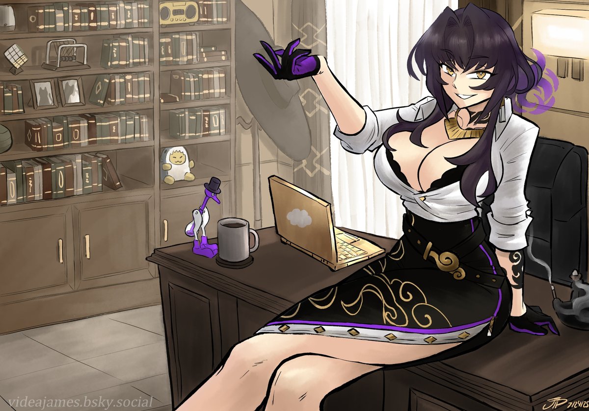 Videajames's tweet image. Eun-Jae ( cmsn for @Ryushiko )