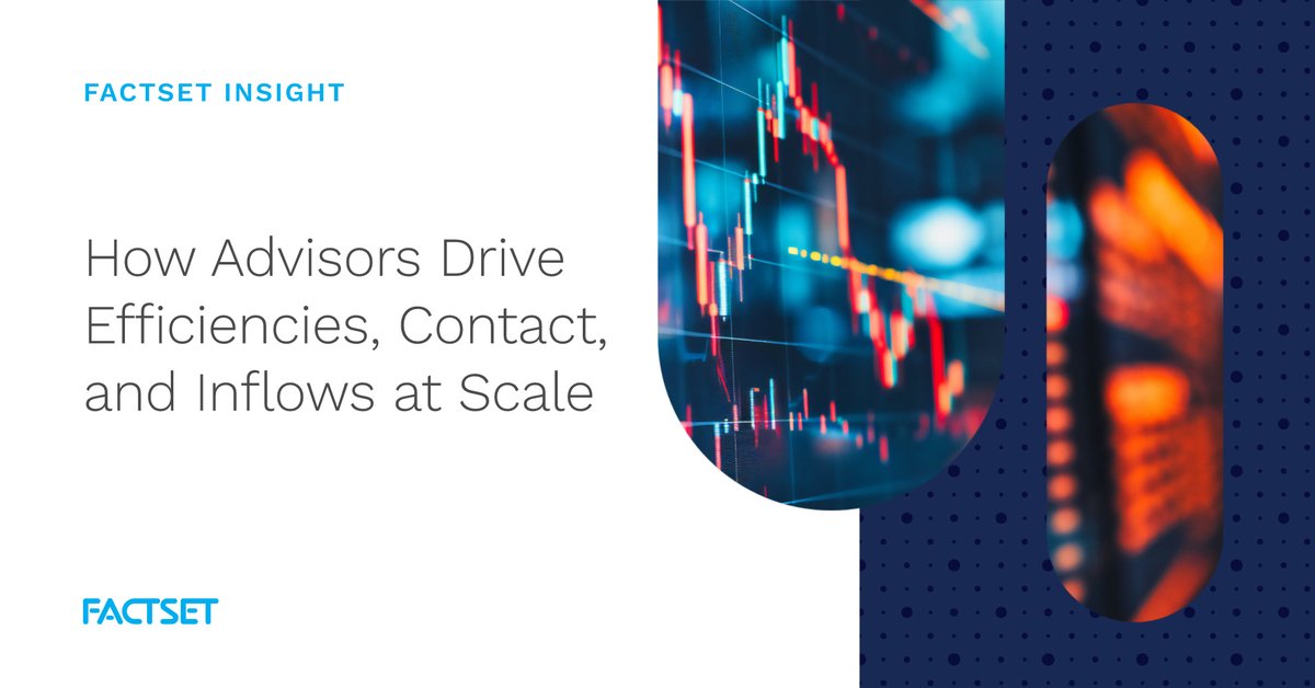 FactSet's tweet image. How are the largest wealth firms and the most sophisticated RIAs deepening client relationships and growing net inflows in this competitive and evolving wealth environment? 

Greg King, @FactSet Senior Director and Head of Wealth Management, shares a practical framework to…