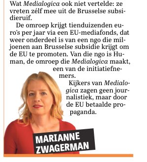 De Telegraaf onthulde het verkeerde lobbyschandaal, dus leggen andere media de blusdeken er snel overheen. Wat Medialogica ook niet vertelde: ze vreten zélf mee uit de Brusselse subsidieruif.

telegraaf.nl/opinie/mariann…