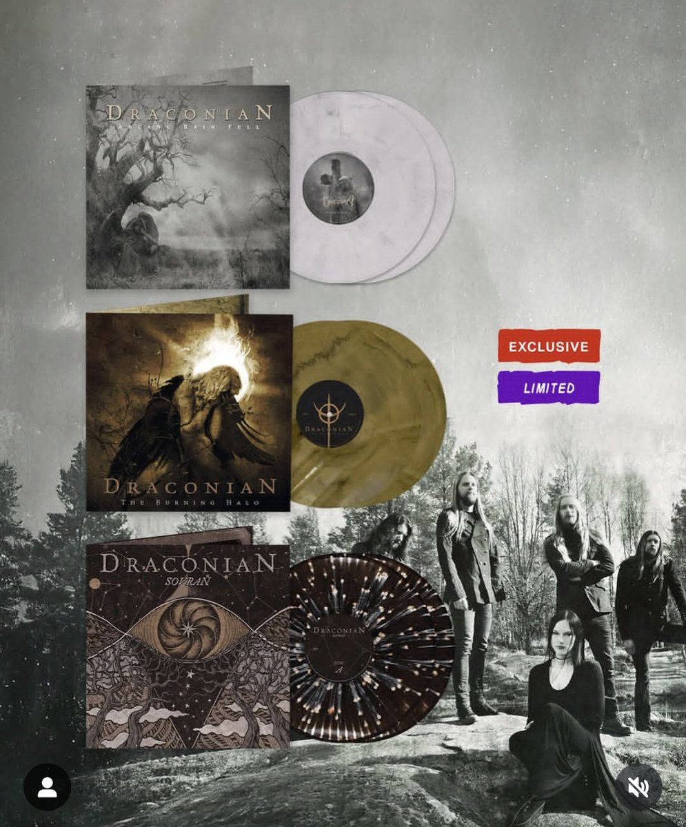 TheUnbrokenDark's tweet image. Napalm/Draconian are releasing some of their albums on vinyl
That's cool. I'm still waiting for that new album tho