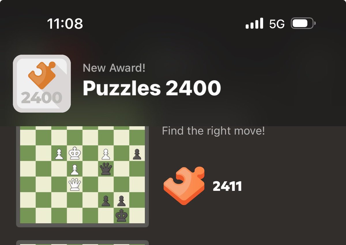 Hit 2400 on puzzles