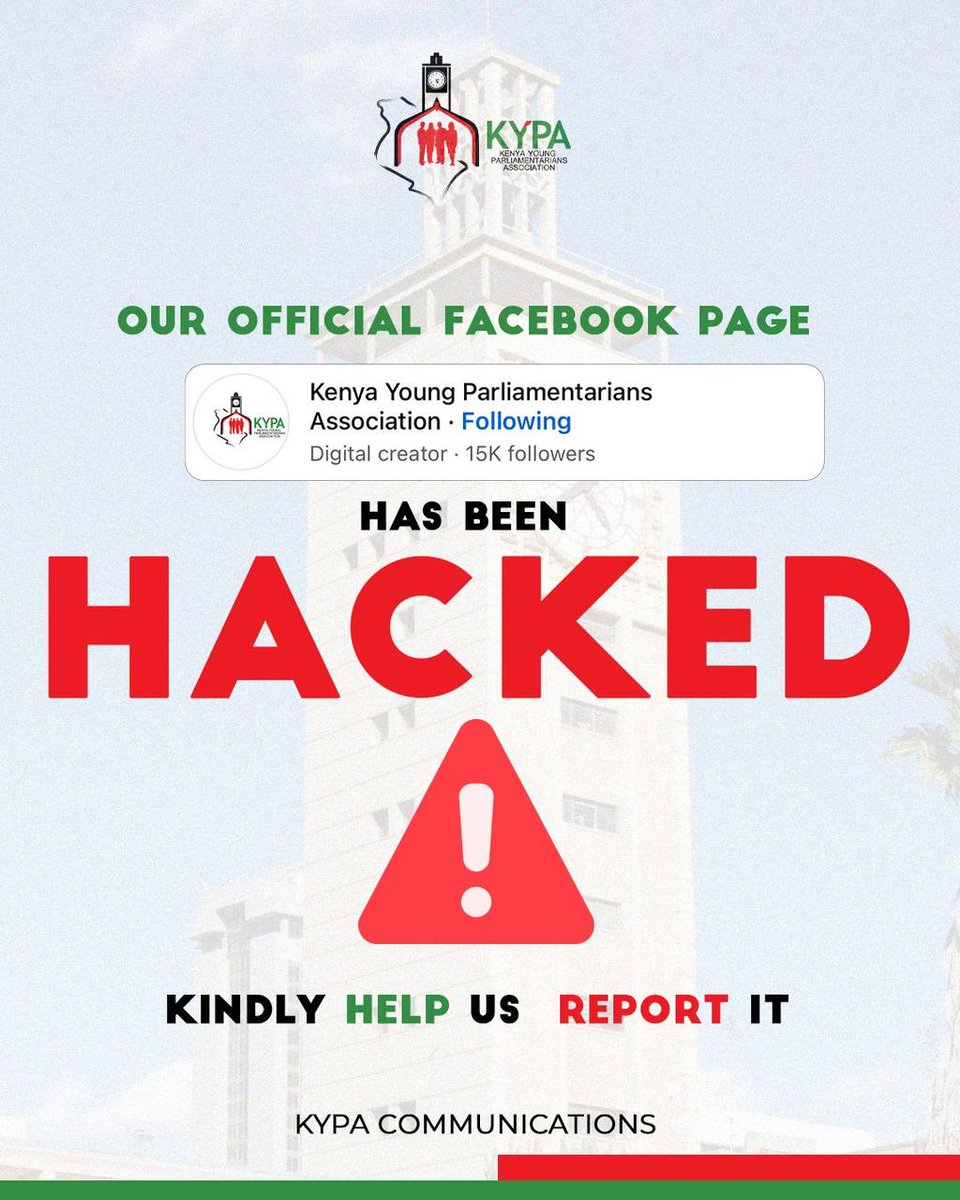 KYPA's official Facebook page has been HACKED! 😱 Please help us by reporting it. Do not engage with the page.