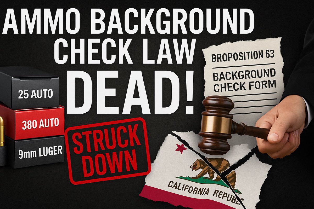 Guns_Gadgets's tweet image. GREAT NEWS! Ammo Background Check Law Is DEAD!
youtu.be/1RrD_y88q2Y