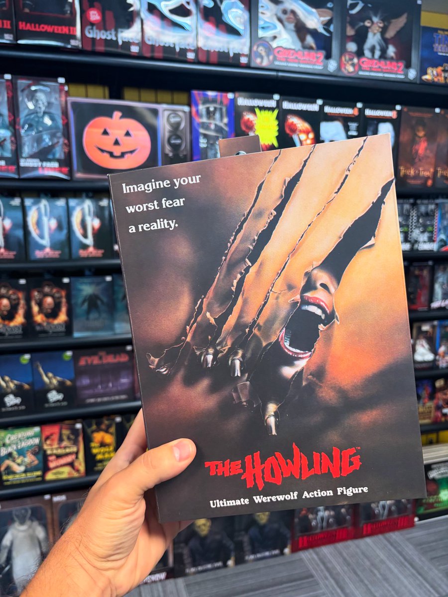 TimeBombToys's tweet image. NECA's awesome Ultimate Howling Werewolf figure has arrived at Pittsburgh's Horror Shop. All of our preorders went out this morning. Due to a shipping snafu, only 1/3 of our initial order arrived, so some in-shop pickups may be delayed until next week when the rest arrive!
