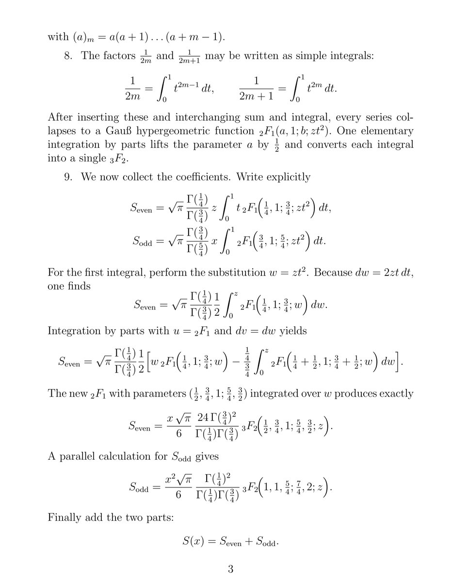 SrinivasR1729's tweet image. Today I got an exciting Hypergeometric problem from a student. Here is my detailed solution and analysis. We can generalize and get nice special values.
#math