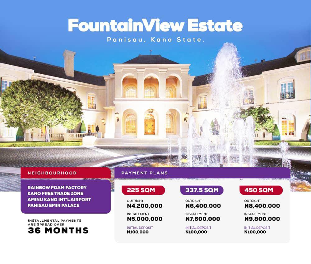 BichiMahmoud's tweet image. Skylark Homes and Properties Ltd
Introduce
Fountain View and Zafar Estate
Location: Panisau and Ladin Makole Kano respectively
Initial Payment of at least 100k for each category of plot while the balance can be spread for as long as 36 months.
Terms and Conditions Applies