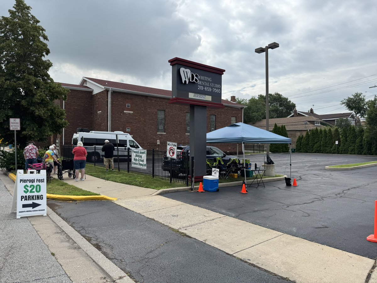 Looking for an easy and convenient place to park for Pierogi Fest?  Come to 1032 119th St.  Proceeds help out the Whiting High School Science Olympiad Team!