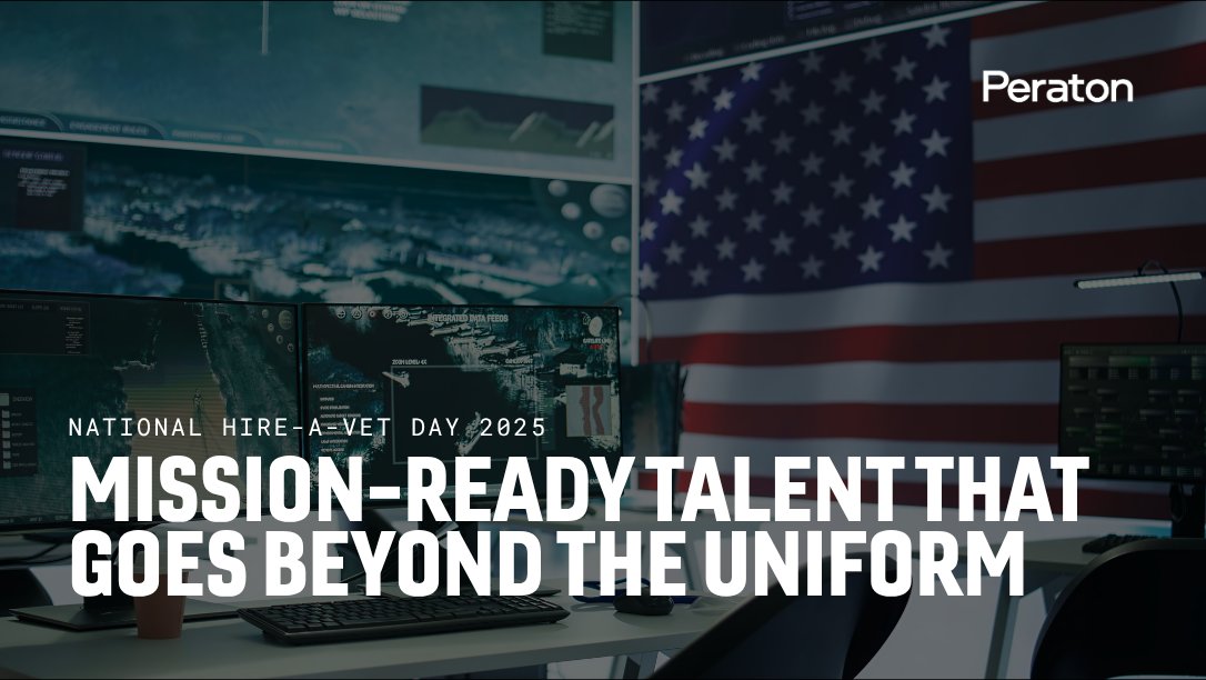 On #NationalHireAVeteranDay, we honor those who served and welcome them to continue their mission with us. At Peraton, veterans don’t just fit in, they lead.
#HireAVet #Peraton