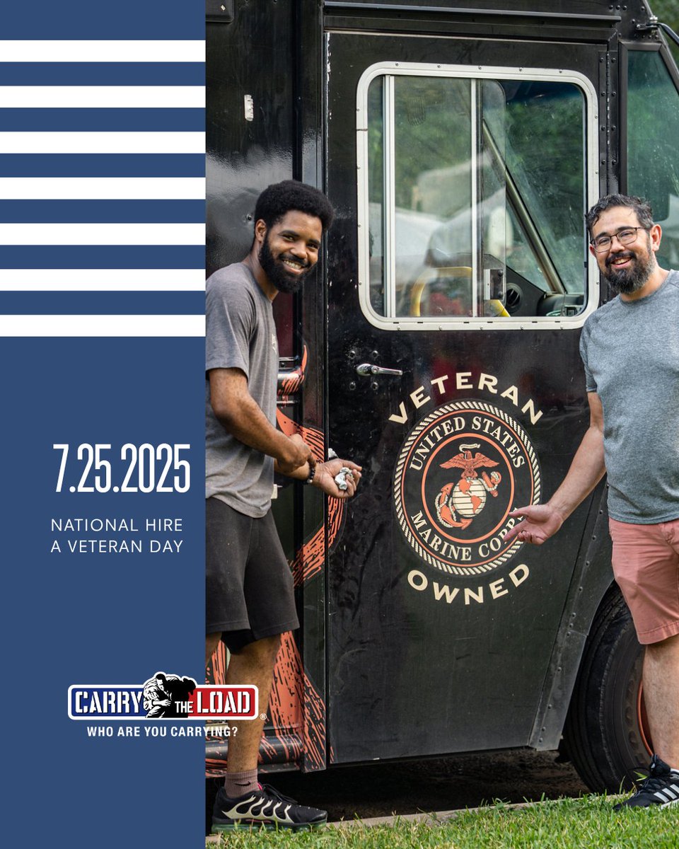 CarryTheLoad's tweet image. Veterans bring invaluable experience to the workplace. Many of our nonprofit partners &amp;amp; sponsors support veterans as they transition to the workplace. On #HireAVeteranDay, we celebrate companies that recognize the strength veterans bring to their teams! #CarryTheLoad