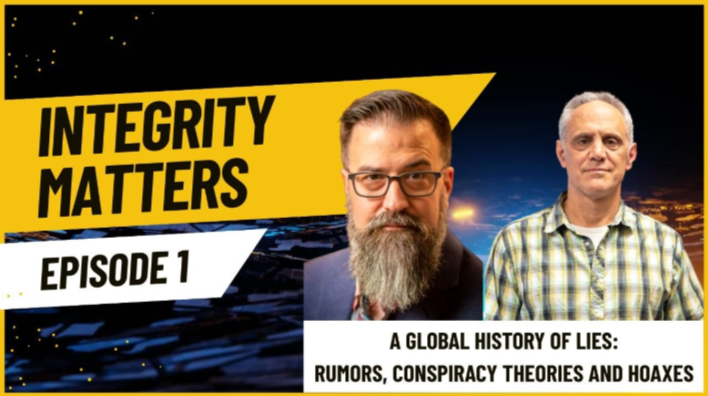 tipazorg's tweet image. Join us at 5 p.m. MST / 8 p.m. EST today for 'A Global History of Lies: How We Teach Truth in an Age of #Misinformation,' an Integrity Matters conversation with Prof. Jonathan Ablard of @IthacaCollege in New York and the executive director of The Integrity Project Scott Brooks.…