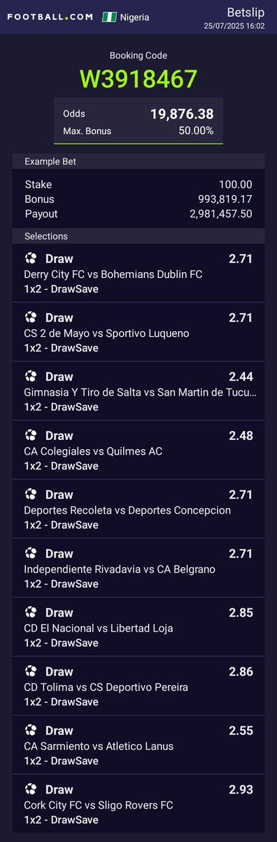 jeffre__'s tweet image. FTX DrawSave
10 - W3918467
6 - W9EEAB5A
Only on Football.com โ ๏ธ