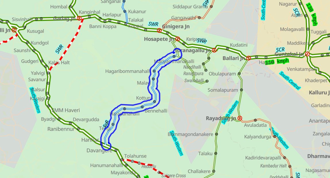 IndexKarnataka's tweet image. Malavi:

Crossing Station sanctioned for #Malavi in #Hagaribommanahalli &amp;amp; #Kotturu section