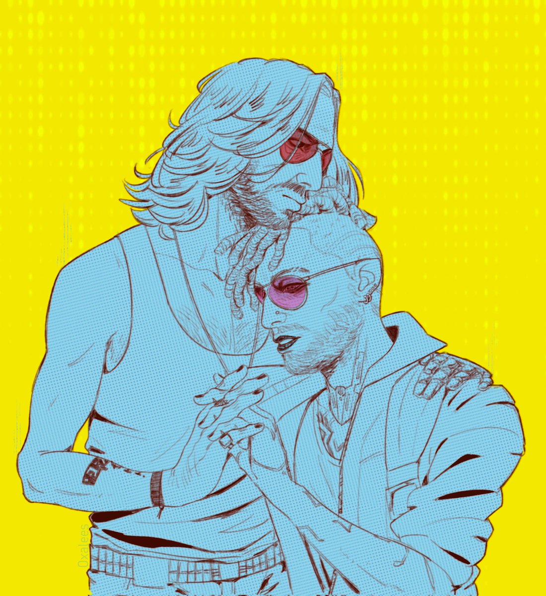 oko_dida's tweet image. we'll never fade away #Cyberpunk2077 #JohnnySilverhand #SilverV