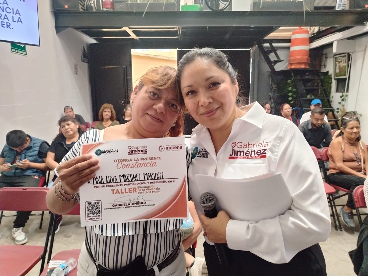 GabyJimenezMX's tweet image. Prevenir y erradicar la violencia contra las mujeres es una prioridad.
Ayer impartimos el taller "Eliminación de la violencia contra la mujer" en la colonia San Marcos.
Muchas gracias a todas las personas que nos acompañaron. Seguimos trabajando para garantizar una vida libre…