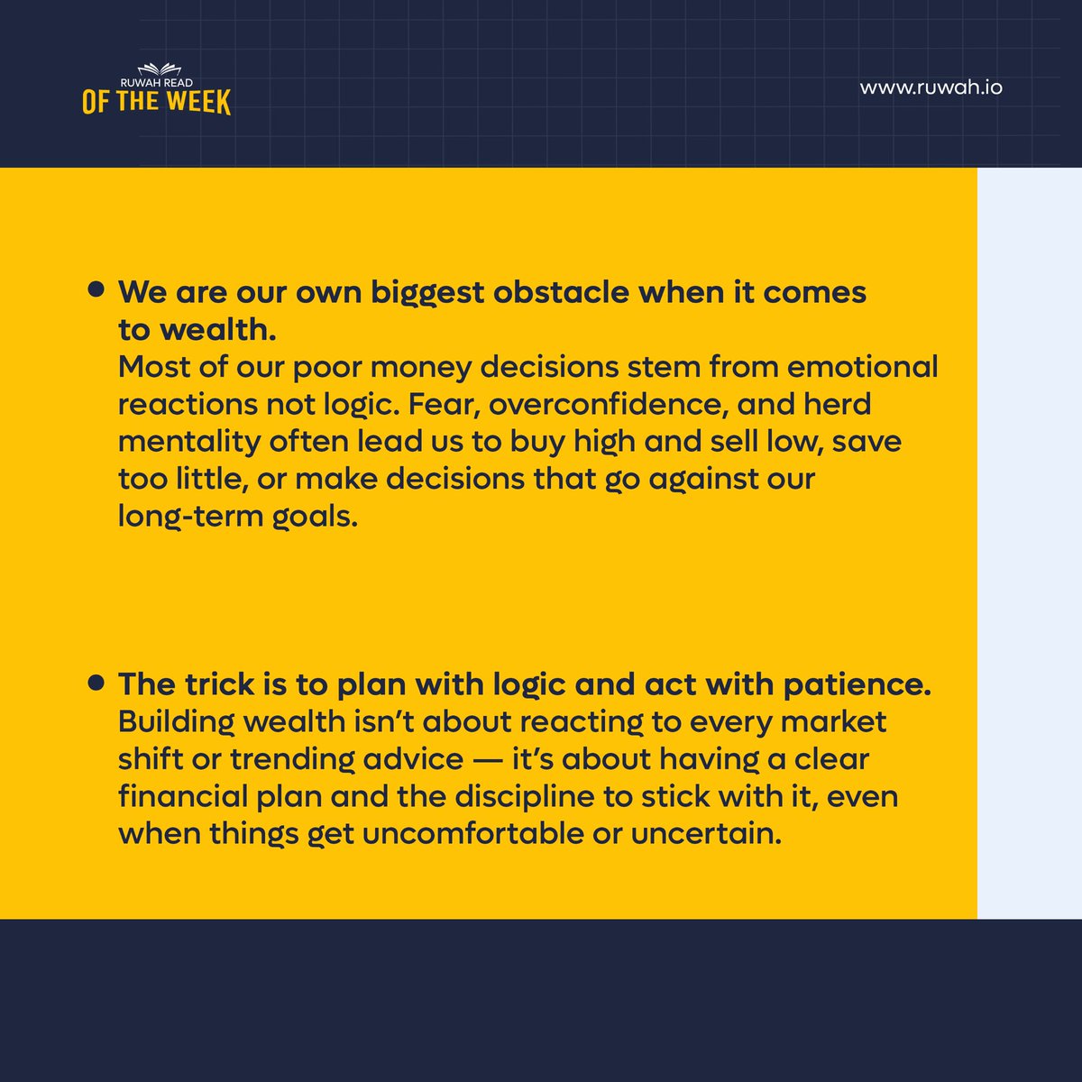 OfficialRuwah's tweet photo. It’s not about spreadsheets — it’s about self-sabotage.
 Follow the thread. Recognize the gap.

 #Ruwah #FinanceBooks #MoneyHabits #FinancialLiteracy #MoneyPsychology https://t.co/ijrpU8r9k9