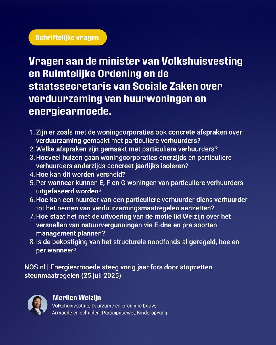 R.(Merlien)Welzijn (@merlien_welzijn) on Twitter photo De energiearmoede is toegenomen. Een doorn in het oog van <a href="/NwSocContract/">Nieuw Sociaal Contract</a> . Collega <a href="/Wytske_Postma/">Wytske Postma</a> strijdt als een leeuwin voor betaalbaarheid van de energierekening. Een structurele oplossing is isoleren. Maar miljoenen huizen isoleren kost jaren. Voor pandeigenaren zijn er De energiearmoede is toegenomen. Een doorn in het oog van <a href="/NwSocContract/">Nieuw Sociaal Contract</a> . Collega <a href="/Wytske_Postma/">Wytske Postma</a> strijdt als een leeuwin voor betaalbaarheid van de energierekening. Een structurele oplossing is isoleren. Maar miljoenen huizen isoleren kost jaren. Voor pandeigenaren zijn er