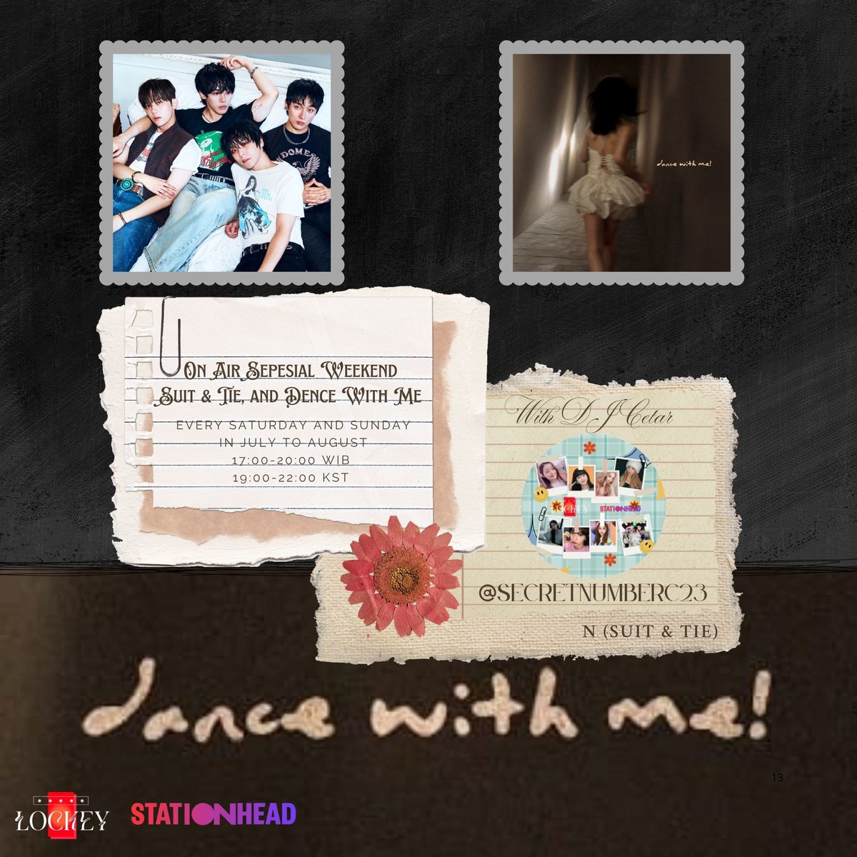 Cenar23's tweet photo. Don't forget tomorrow on air sepesial weekend Dence With Me! Suit &amp; tie at 5 pm WIB at Locke stationhead.

https://t.co/XJ7GFH7mN1 

#DENISE #데니스 #DENISEKIM #DenceWithMe #LOCKEY #LOCKEYSTATIONHEAD https://t.co/qeMINTfZdR
