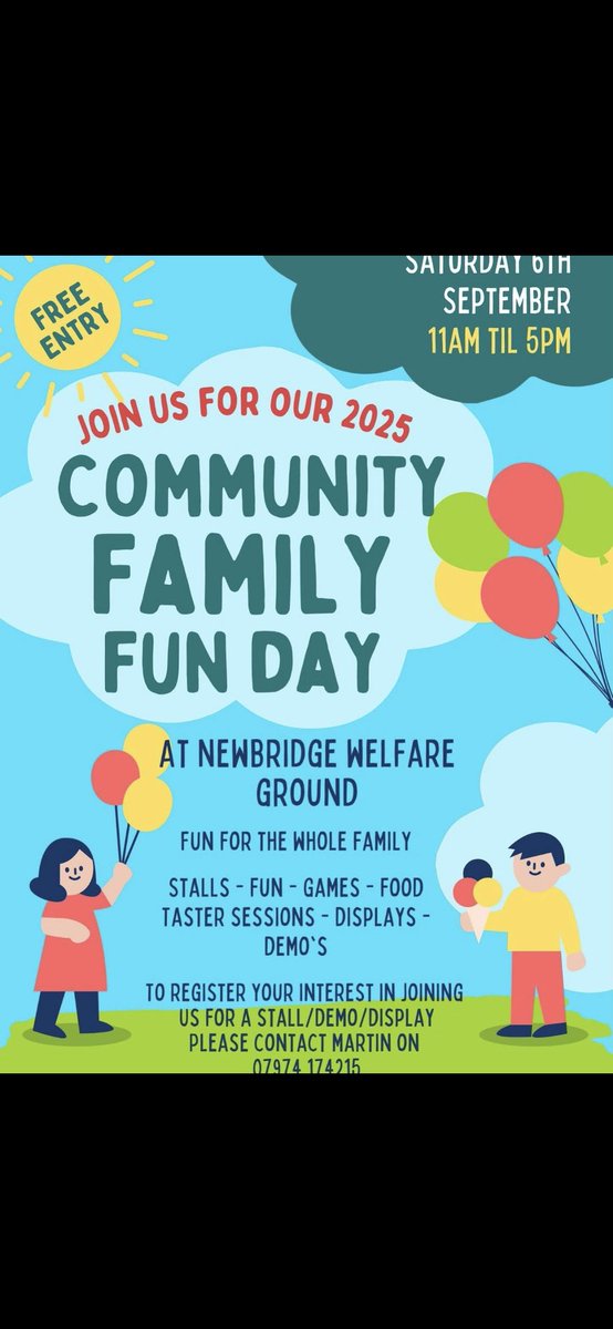 Newbridge Vikings (@vikings15s) on Twitter photo Dates for Diaries!!!
Saturday 6th September, a Community Family Fun Day <a href="/newbridgerfc/">Newbridge Rugby</a> . An action packed, something for all day!!!
Please contact for more details, or just turn up on the day!!! FREE ENTRY!!!!! #NewbridgeRugby #FamilyFunDay #Community #FreeEntry Dates for Diaries!!!
Saturday 6th September, a Community Family Fun Day <a href="/newbridgerfc/">Newbridge Rugby</a> . An action packed, something for all day!!!
Please contact for more details, or just turn up on the day!!! FREE ENTRY!!!!! #NewbridgeRugby #FamilyFunDay #Community #FreeEntry