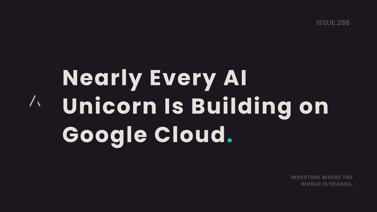 _SeanDavid's tweet image. Nearly Every AI Unicorn Is Building on Google Cloud
Read here: linkedin.com/pulse/nearly-e…