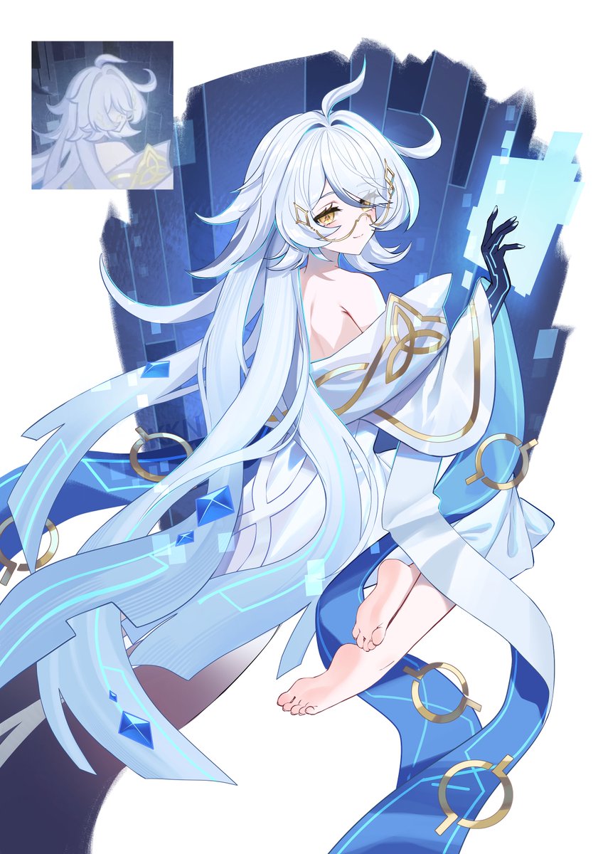 kumokoneko's tweet image. ちょっと遅れちゃったが、レインドットさんに喰われる前のナベリウスの妄想の姿を描いてみました。🧬🧬🤤