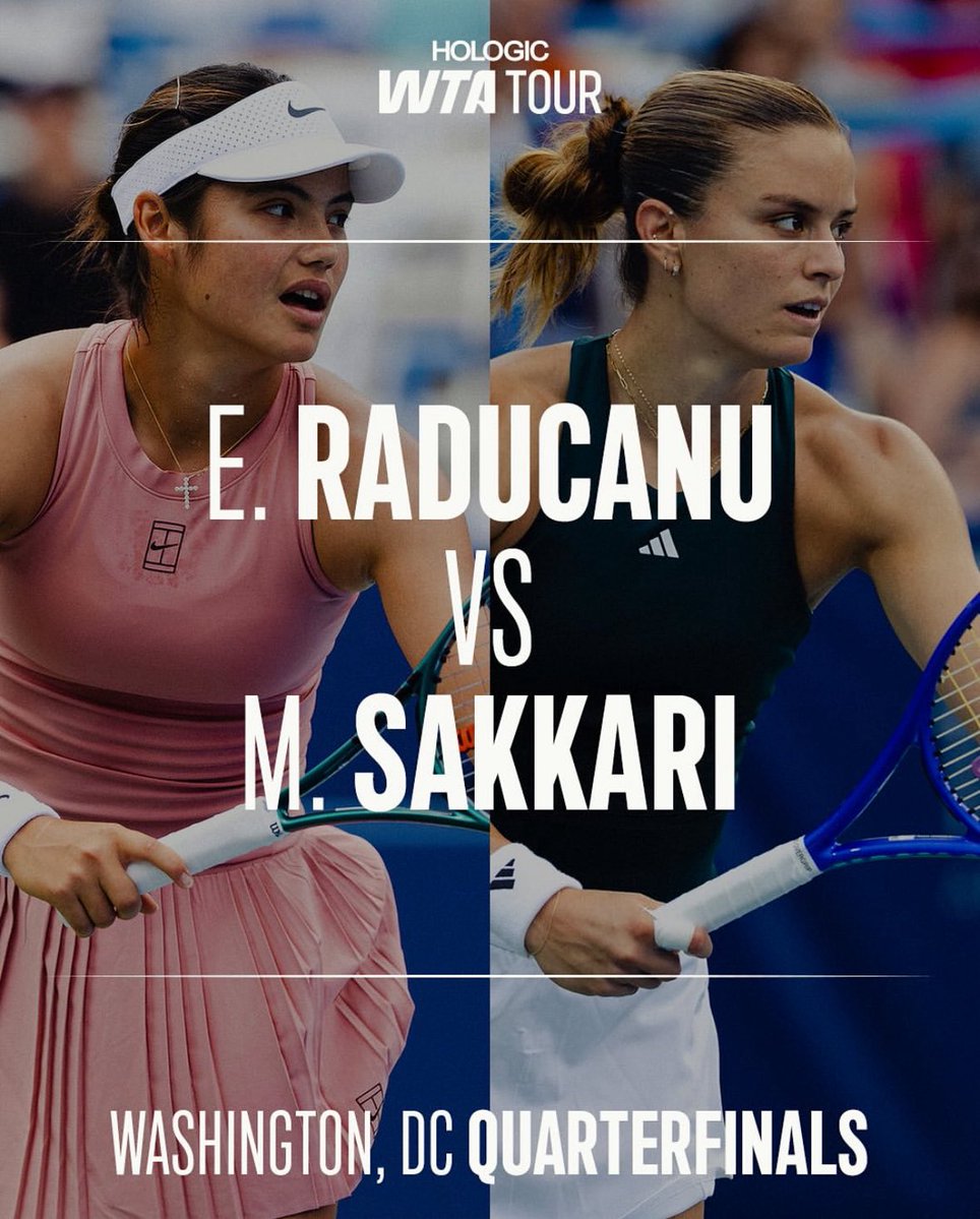 LIONEL BUTON (@liobuton) on Twitter photo 🎾 WTA 500 WASHINGTON DC
1/4F, dès 18h sur <a href="/beinsports_FR/">beIN SPORTS</a> 1
On commencera avec un duel explosif
Raducanu / Sakkari
#TennisExtra 🎾 WTA 500 WASHINGTON DC
1/4F, dès 18h sur <a href="/beinsports_FR/">beIN SPORTS</a> 1
On commencera avec un duel explosif
Raducanu / Sakkari
#TennisExtra