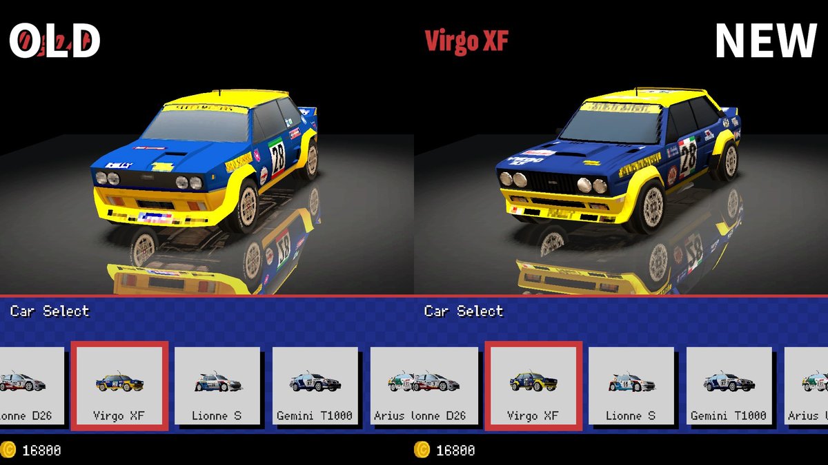 __silent_'s tweet image. Two more cars got recreated and re-enabled in Old School Rally:
- Virgo XF
- Tiny S

Honestly? I think both cars look much better now. They have a bit of a more grounded appearance to them.