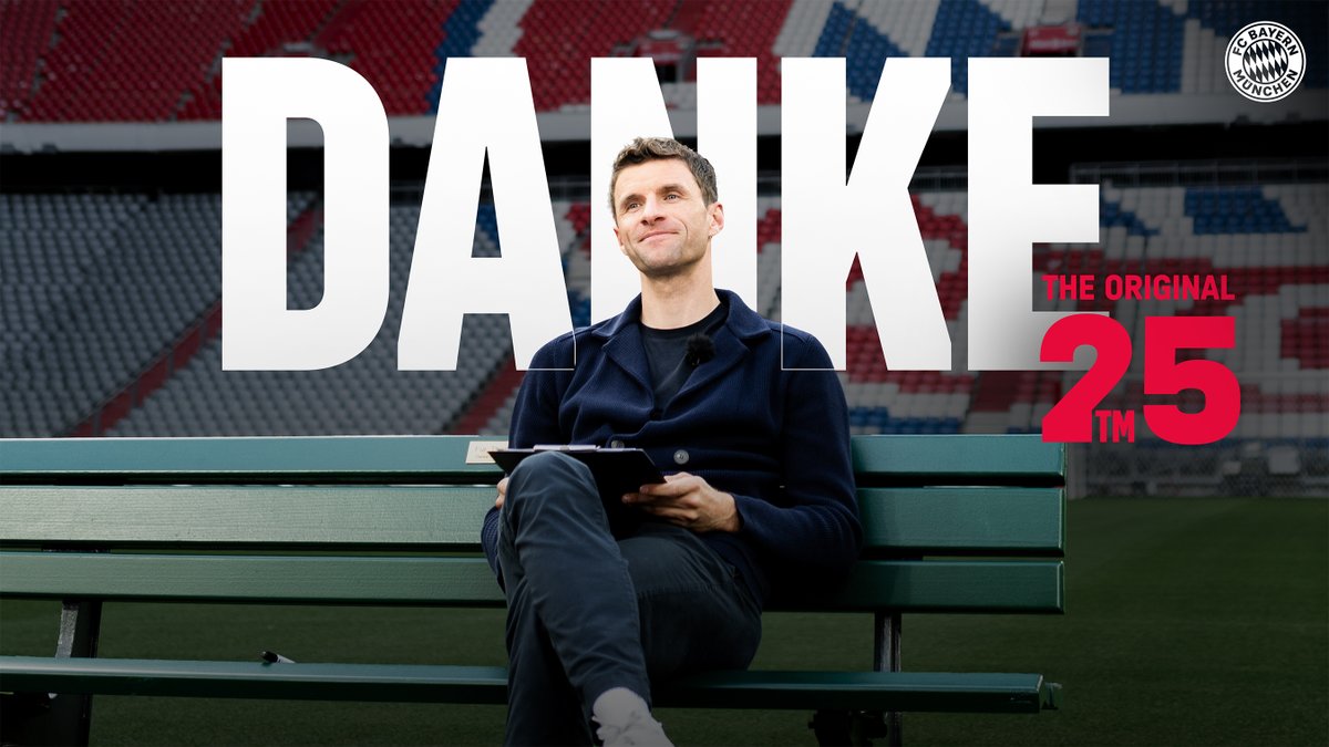 FCBayern's tweet image. Danke für 25 Jahre, Thomas Müller! | 𝐓𝐡𝐞 𝐎𝐫𝐢𝐠𝐢𝐧𝐚𝐥 𝟐𝟓™️
In der neuen Video-Doku „The Original 25“, blickt er auf seine einzigartige Laufbahn beim #FCBayern zurück.
📺 Eine Karriere für die Ewigkeit! 👉 youtu.be/0io6km2htiA
#MiaSanMia #ThomasMüller