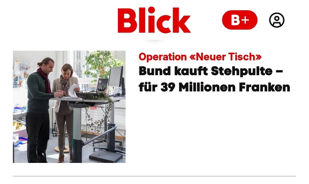 StandPunkt_News's tweet image. Schweizer Beamte sollen aufrecht sein – und das Volk dafür buckeln. 

Weitere 40 Millionen Franken, die, ohne mit den Wimpern zu zucken, aus dem Fenster geschmissen werden. Das Volk wird geschröpft und bedankt sich noch schön artig. 

_______________________________________ 

Für…