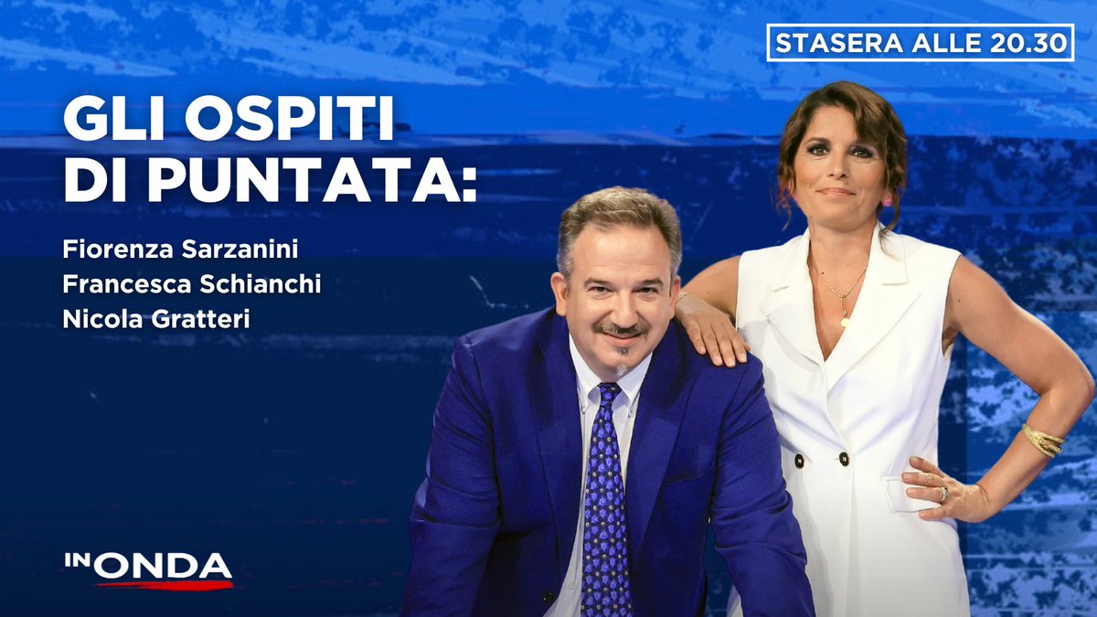 InOndaLa7's tweet image. 📺 #InOnda torna questa sera alle 20:30 su #La7 con Marianna Aprile, Luca Telese. Non mancate, vi aspettiamo!