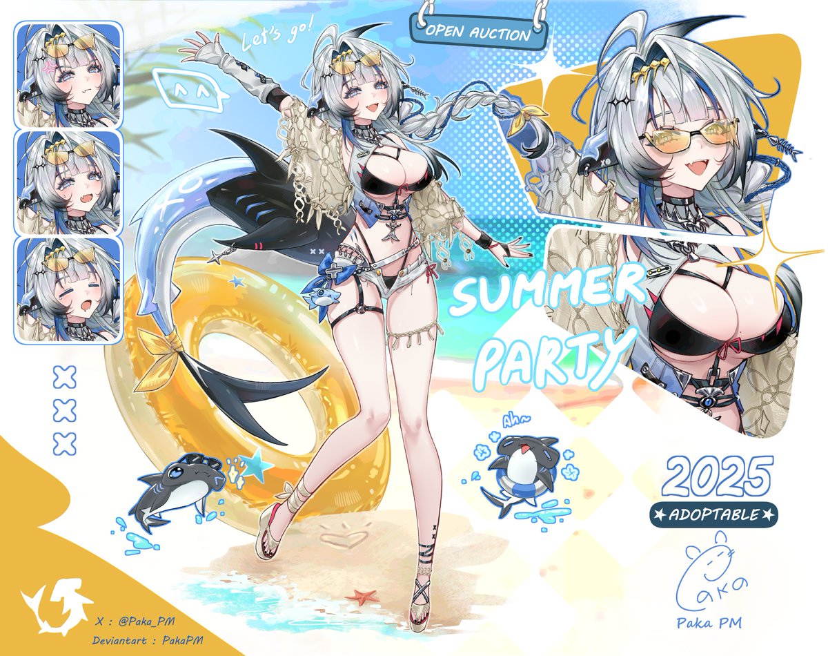 Open auction now 
Join the auction at website Deviantart : PakaPM
#adoptable #Adopt #Vtuber