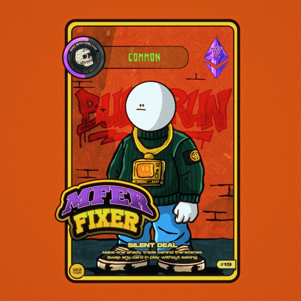 scream_vision's tweet image. Just add a new COMMON SBGC card to @wieldlabs
Now I have 19 cards in my pack. Let's try to mint some!
Common: 6, Rare: 6, Epic: 4, Legendary: 3
vibechain.com/market/skullboโฆ