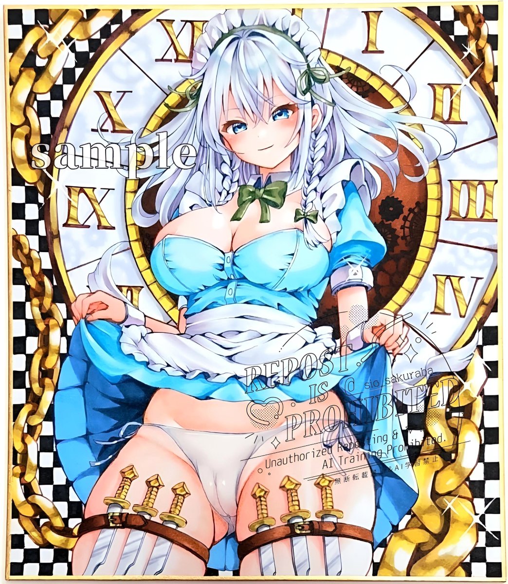 sio_sakuraba's tweet image. 十六夜咲夜(2024年)
たくし上げ🗡️🗡️