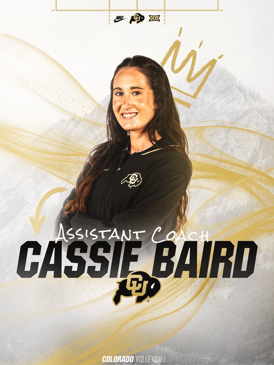CUBuffsVB's tweet image. 𝐀𝐬𝐬𝐢𝐬𝐭𝐚𝐧𝐭 𝐂𝐨𝐚𝐜𝐡/𝐓𝐞𝐜𝐡 𝐂𝐨𝐨𝐫𝐝𝐢𝐧𝐚𝐭𝐨𝐫: 𝐂𝐚𝐬𝐬𝐢𝐞 𝐁𝐚𝐢𝐫𝐝🦬
A new coach has joined the herd🤩😎
#GoBuffs // #CUBuffsVB