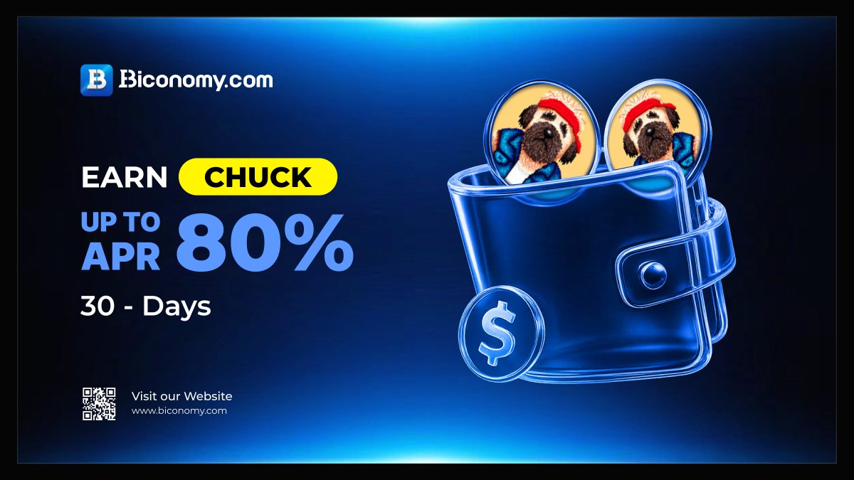 🚀 Biconomy.com Earn - #CHUCK Locked Products: Enjoy Up to 80% APR in Rewards! 🚀
 
Biconomy.com Earn is pleased to announce a Locked Products update on <a href="/CHUCK_on_Base/">CHUCK</a> . Subscribe to #CHUCK on Biconomy.com Earn Locked Products during the Promotion