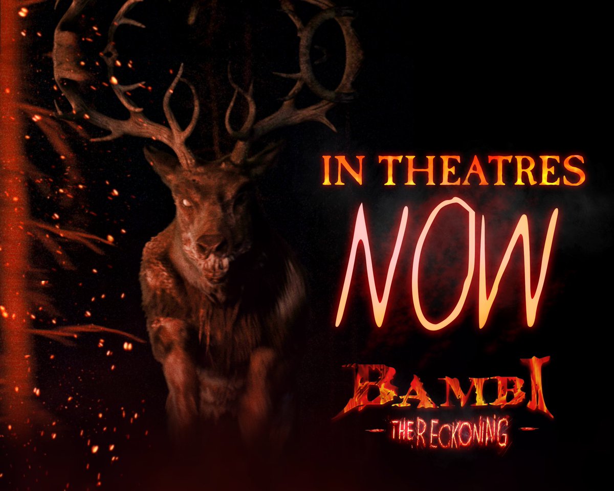 Bambi_horror's tweet image. The time has come. #BambiTheReckoning is NOW PLAYING in theaters!