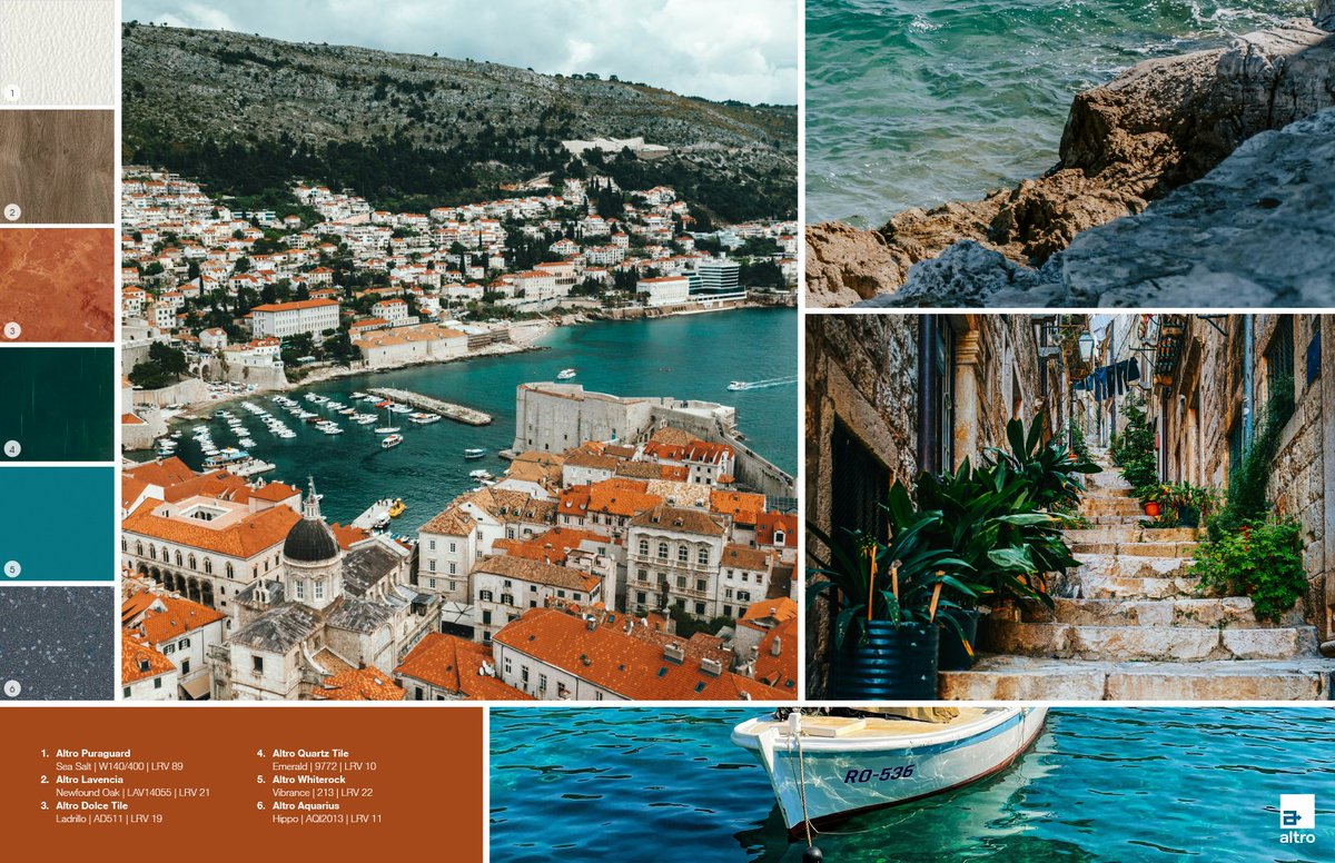 Get inspired by the stunning red roofs of the Croatia coast...

in our newest #AltroMoodboard.