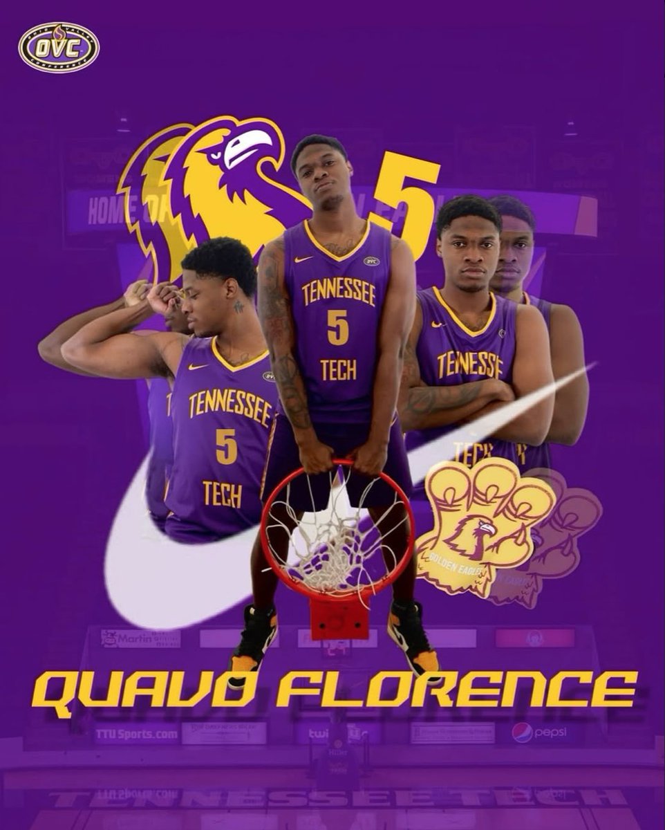 TTU_Basketball's tweet image. Golden Eagle fans, please welcome 6’3 graduate transfer Quavo Florence from Atlanta, GA to Tennessee Tech!
#WingsUp #ttumbb