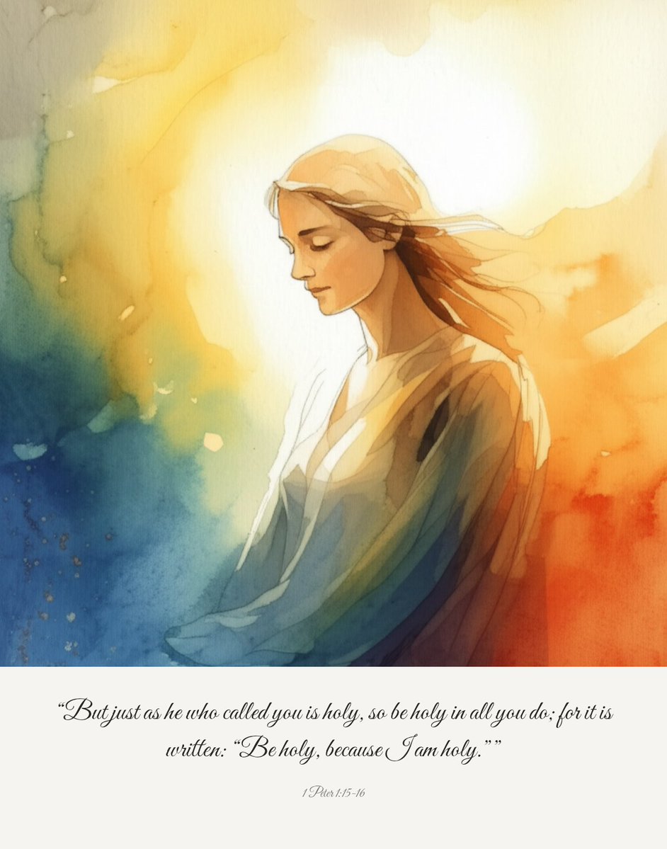 bigbirdart's tweet image. But just as he who called you is holy, so be holy in all you do; for it is written: “Be holy, because I am holy.”
