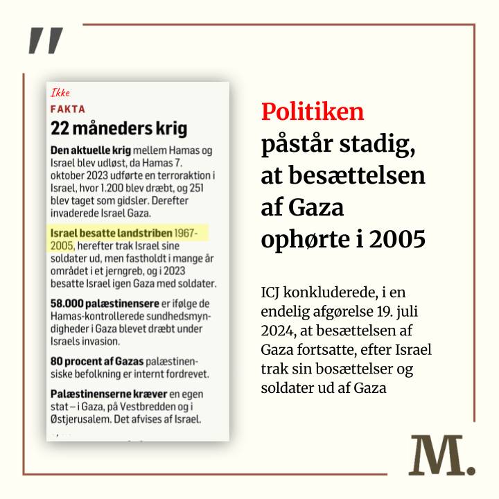 mediekritisk_n's tweet image. .@politiken påstår stadig at besættelsen af Gaza ophørte i 2005.