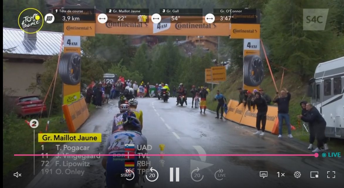 ScottishCycling's tweet image. 4km to go in the final mountain stage at the Tour, and Oscar Onley and Florian Lipowitz are still together in the battle for podium
#OnleyFans