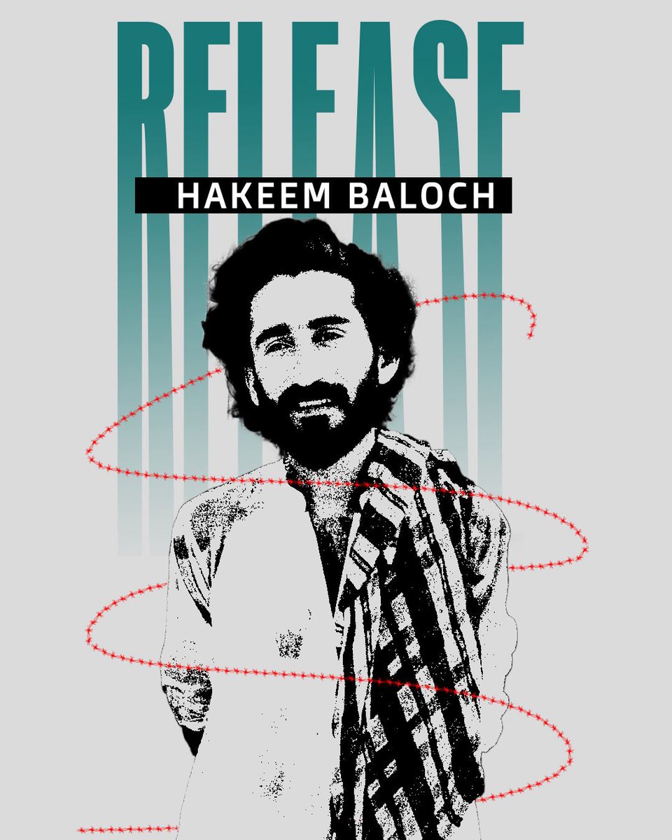 MaahnazLuqman's tweet image. RELEASE HAKEEM BALOCH

#ReleaseHakeemBaloch
#SaveBalochStudents
#EndEnforcedDisappearnces