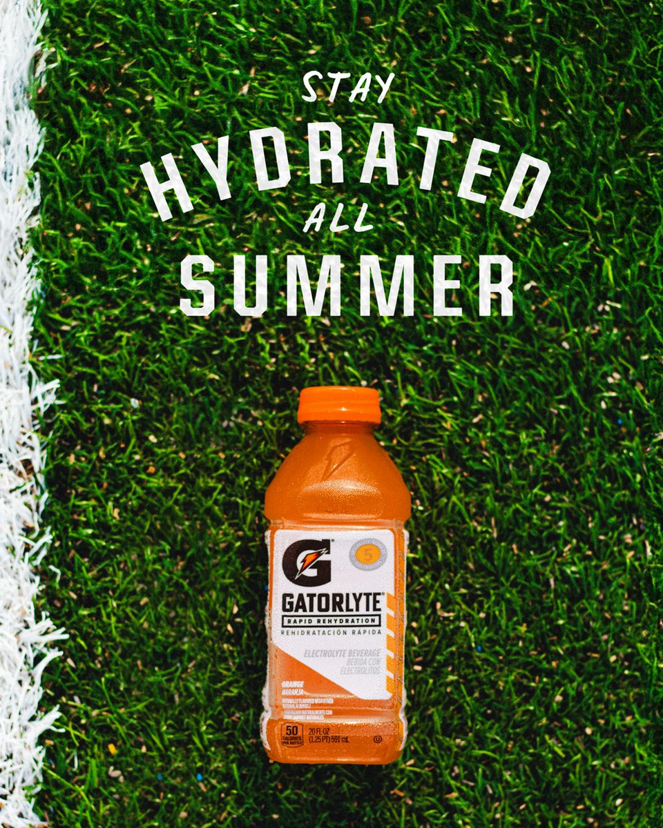 GPPartner's tweet image. Your go-to during sweaty summer sessions–Gatorlyte’s 5-electrolyte blend supports rapid rehydration after high-sweat activity.