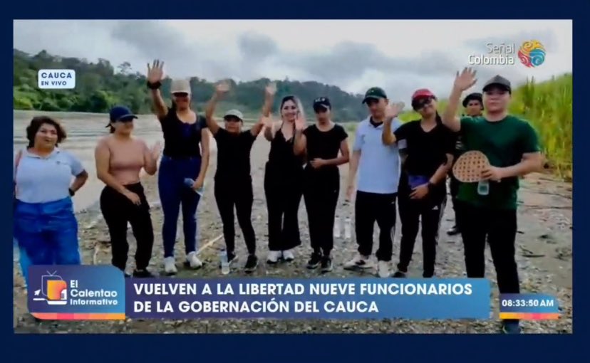 CRCcauca's tweet image. ¡Están libres! 🤍
🙏🏼 Llenos de esperanza celebramos la liberación de los funcionarios y contratistas de la @GobCauca
🙌🏽 ¡Que la vida y la dignidad siempre estén por encima de todo! 🕊️