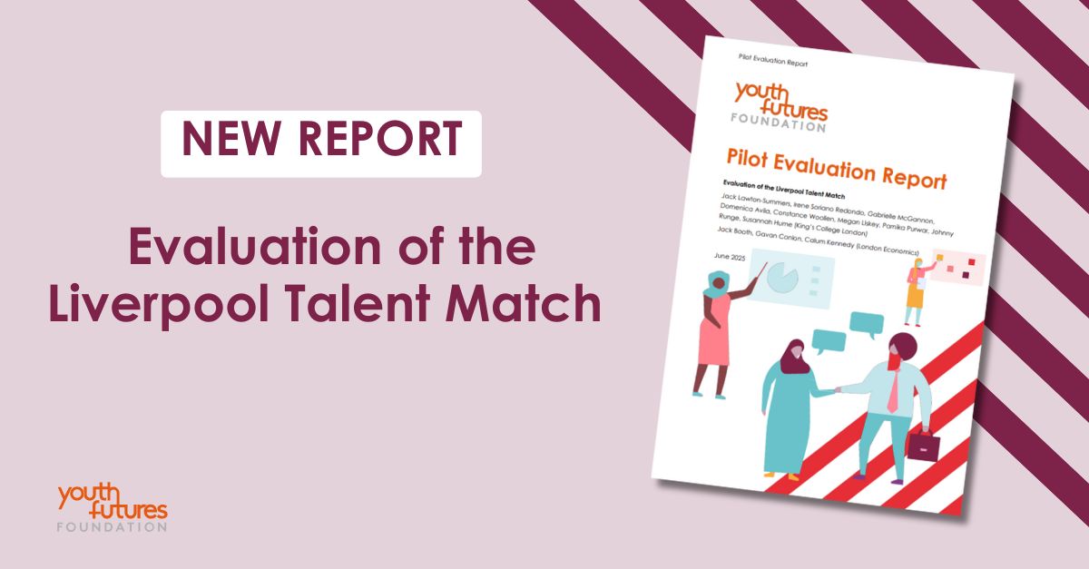 YF_Foundation's tweet image. We’ve published our evaluation report of Merseyside Youth Association’s Liverpool Talent Match programme, which supports young people facing complex challenges to move into education, employment or training.
Read more here: youthfuturesfoundation.org/publication/pi…