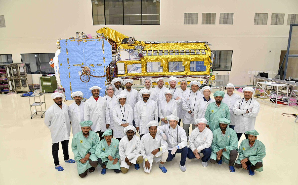 Two space agencies. One big win for Earth. 🌎👏

NISAR is the first time <a href="/NASA/">NASA</a> and @ISRO have built Earth science hardware together. This powerful satellite will track changes on land and ice, from areas at risk for landslides and earthquakes to shifting glaciers and ice sheets.