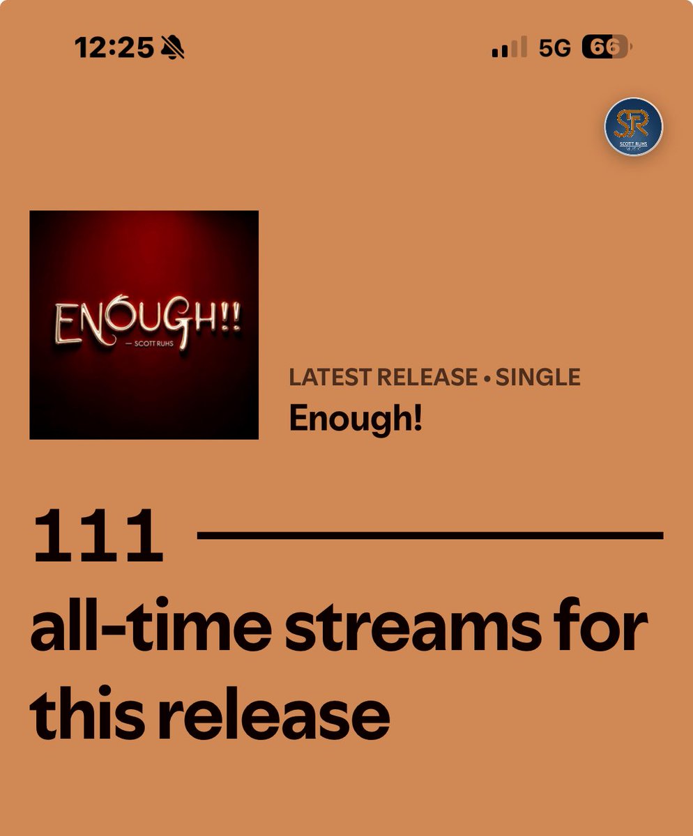 RuhsScott's tweet image. Thanks to everyone who have been streaming “Enough!” This is an amazing start!
distrokid.com/hyperfollow/sc…