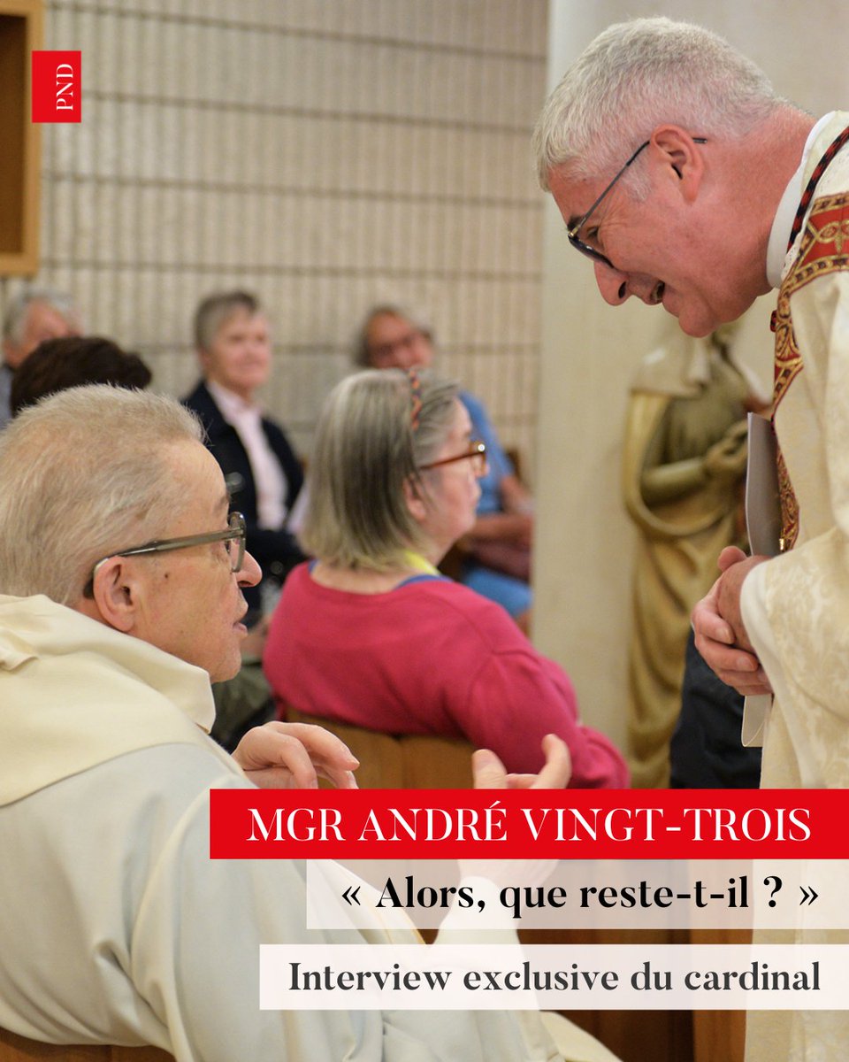 [ARTICLE OFFERT 📰]
En 2023, le cardinal avait répondu à nos questions pour une enquête sur les prêtres aînés.

Des extraits avaient été intégrés à l’enquête. Nous publions aujourd’hui la version longue de cet échange.

🗞️ dioceseparis.fr/cardinal-andre…