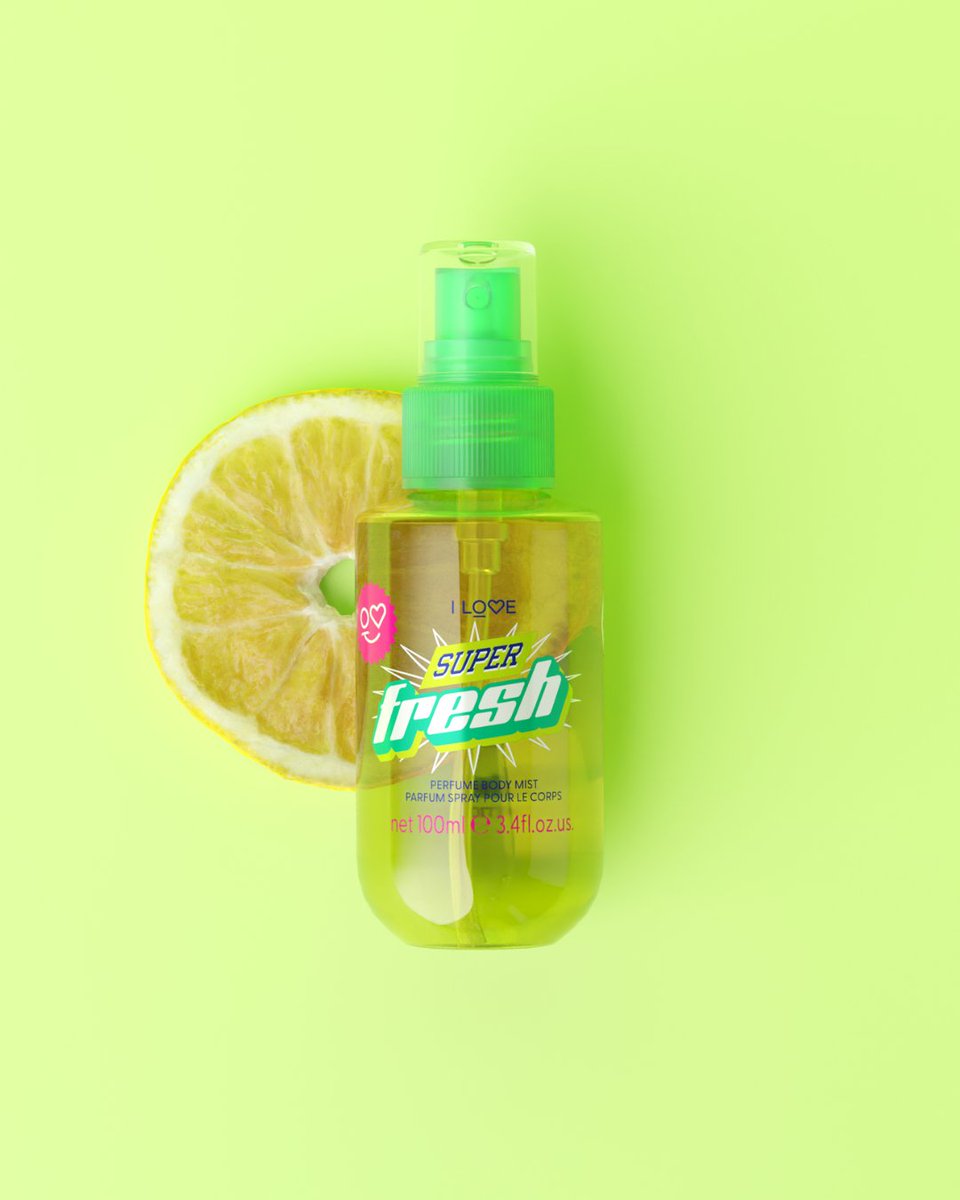 Feel #SuperFresh 💚  this Friday with our Perfumed Body Mists 🫧
Super Fresh is your one-spray ticket to fruity fabulousness—bursting with zesty citrus, smooth vanilla, and a bergamot twist that keeps it all cool 😎