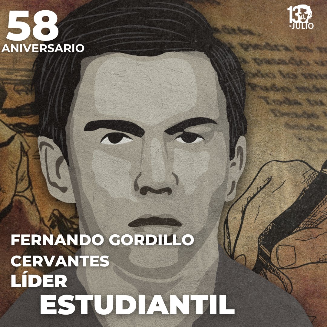 El 25 de julio de 1967, pasó a otro plano de vida el poeta y líder estudiantil Cro. Fernando Gordillo Cervantes. 
🔴🌑
¡Honor y gloria! 

#SomosUNAN
#ManaguaSandinista
#4619Victoriosos